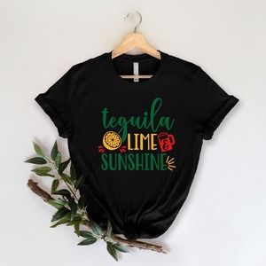 Tequila Lime Sunshine Shirt, Cinco De Mayo Shirt, Sombrero Shirt, Mexican Shirt